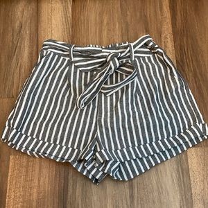 Striped White and Grey shorts